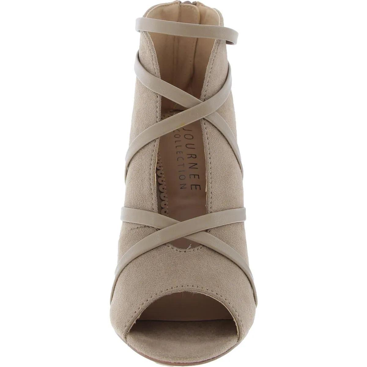 008611 Womens Strappy Man Made Pumps