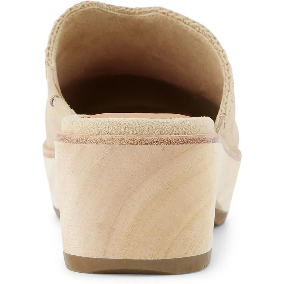 10021343  Womens Two Tone Manmade Clogs