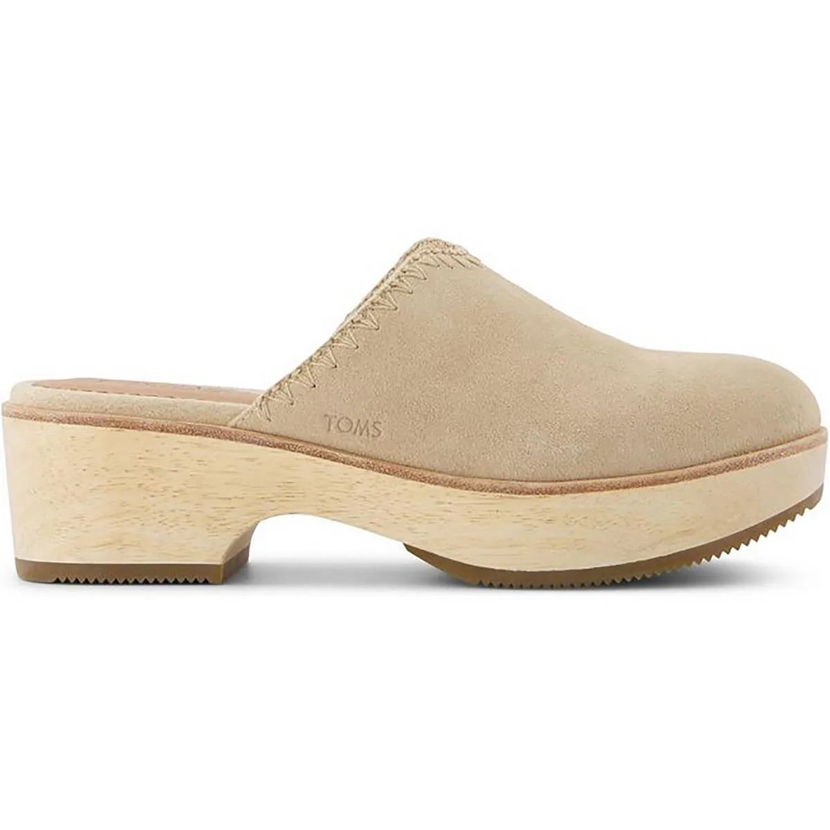 10021343  Womens Two Tone Manmade Clogs