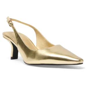 Abella Heel in Gold Smooth