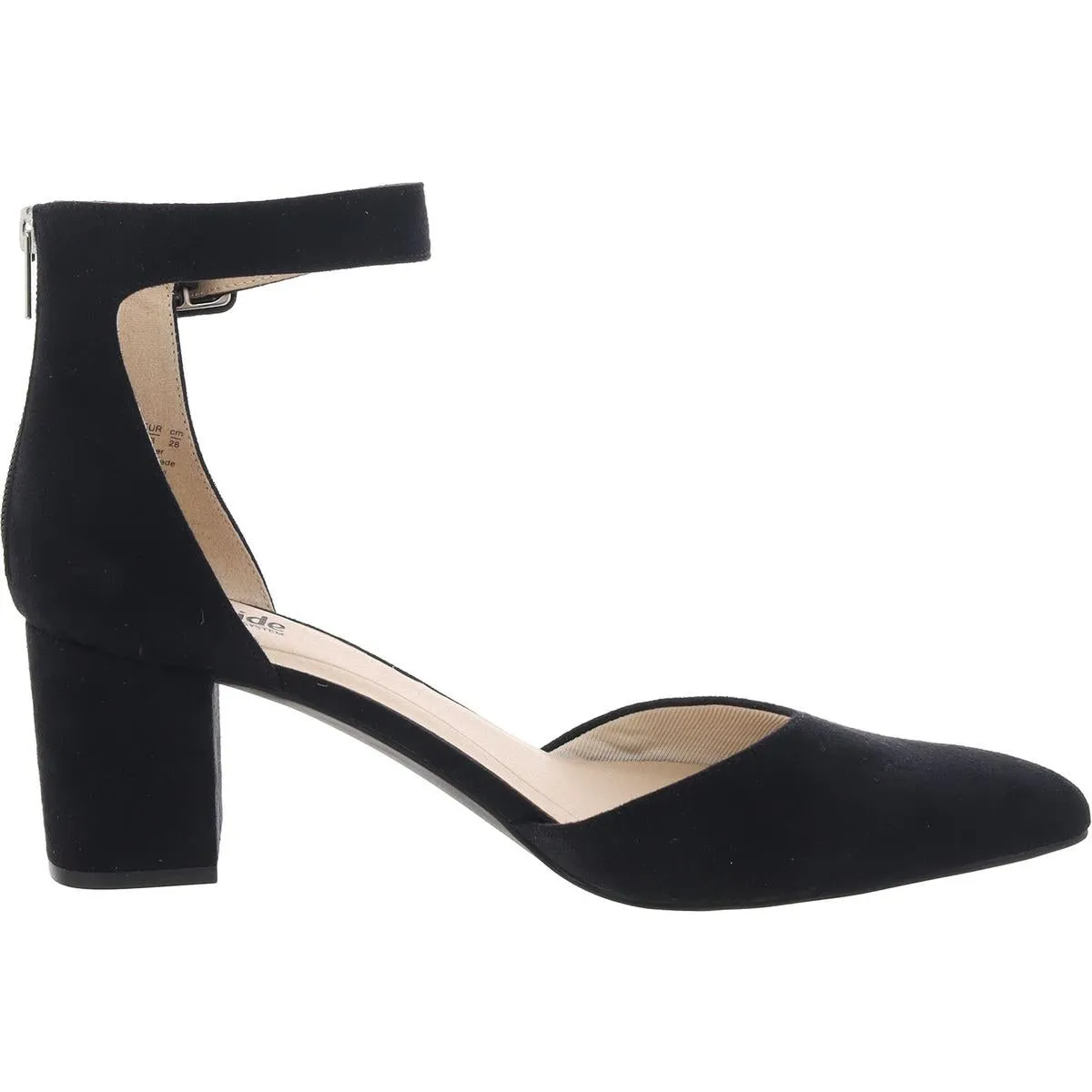 Admire Womens Buckle Faux Suede Ankle Strap