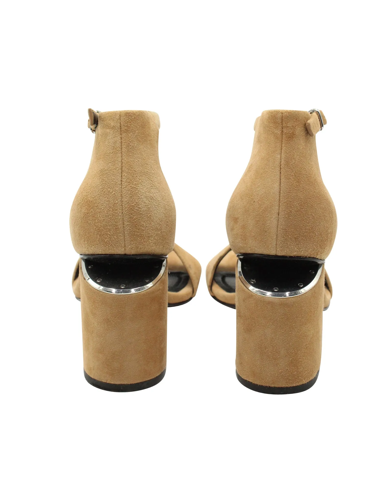 Alexander Wang Abby Sandals in Tan Suede