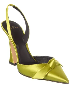 Alexandre Birman Clarita Bell 100 Slingback Satin Pump
