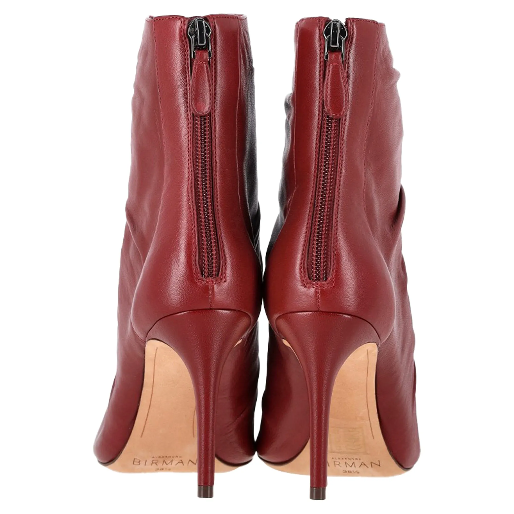 Alexandre Birman Susanna Ankle Boots in Red Leather