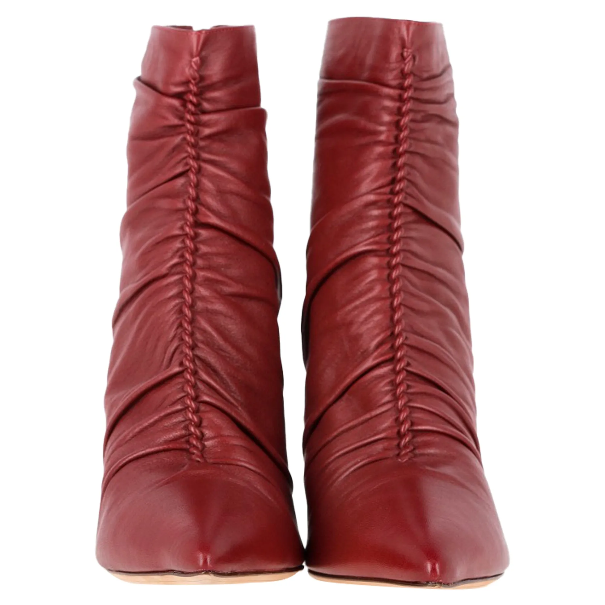 Alexandre Birman Susanna Ankle Boots in Red Leather