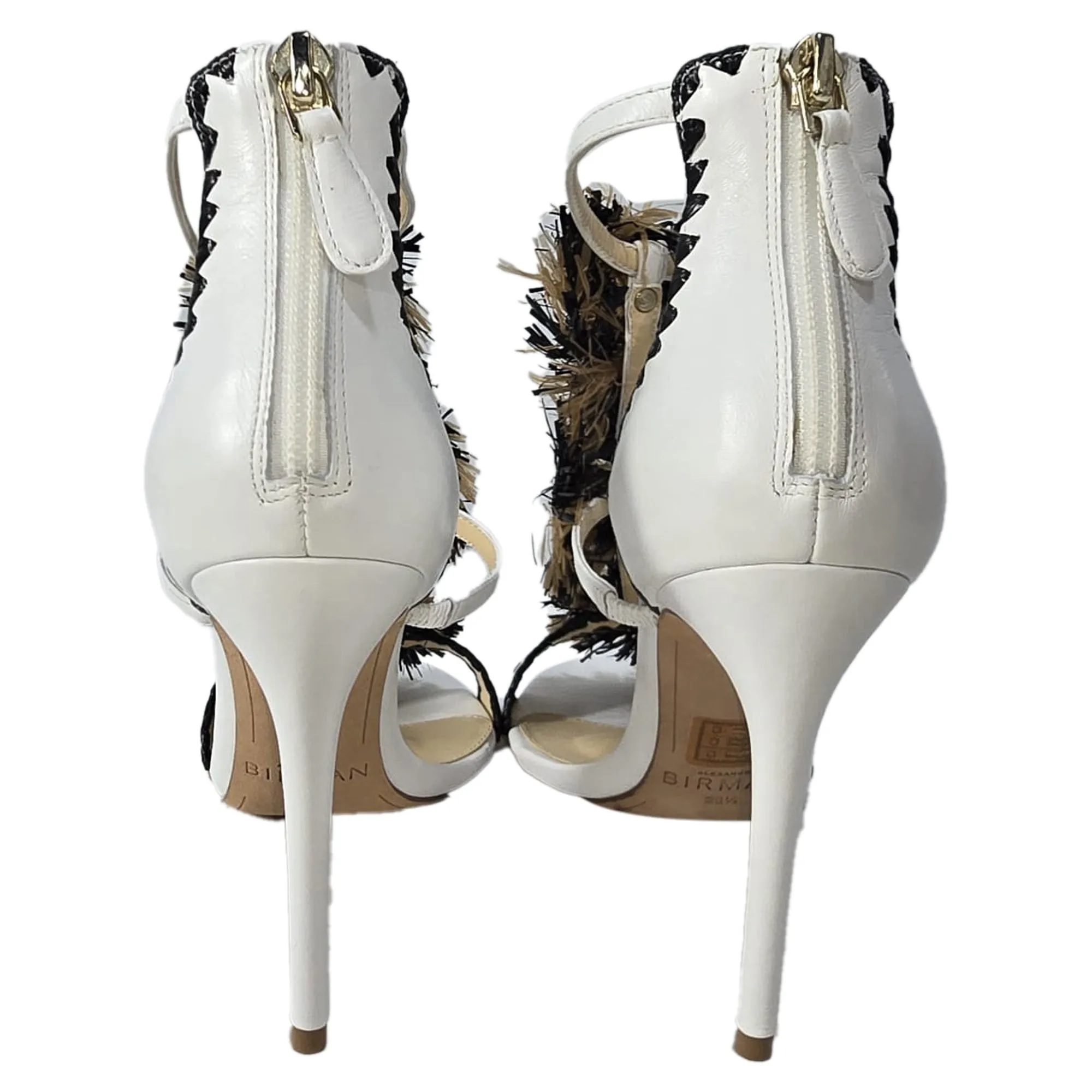 Alexandre Birman Tornado Sandals in White Leather