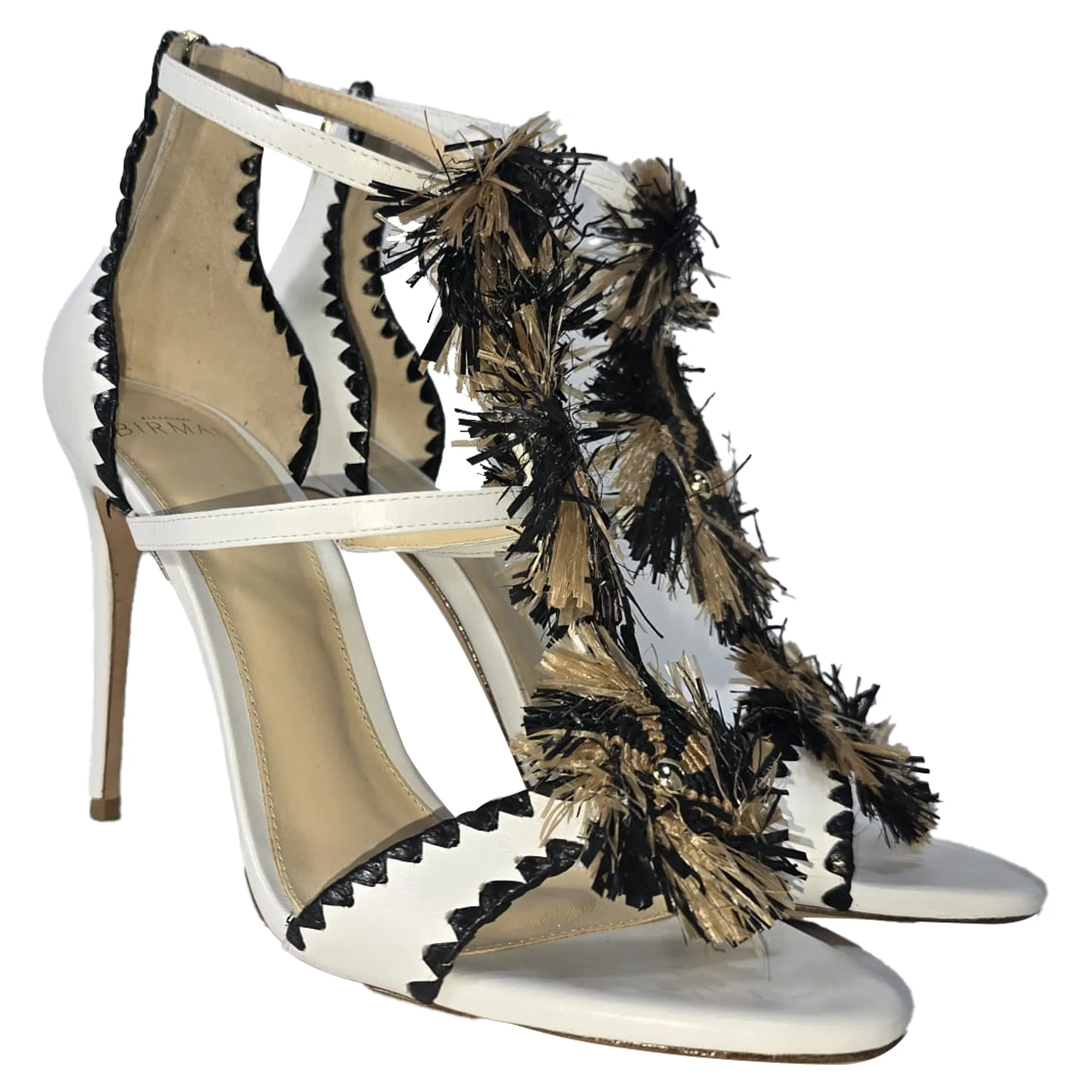 Alexandre Birman Tornado Sandals in White Leather