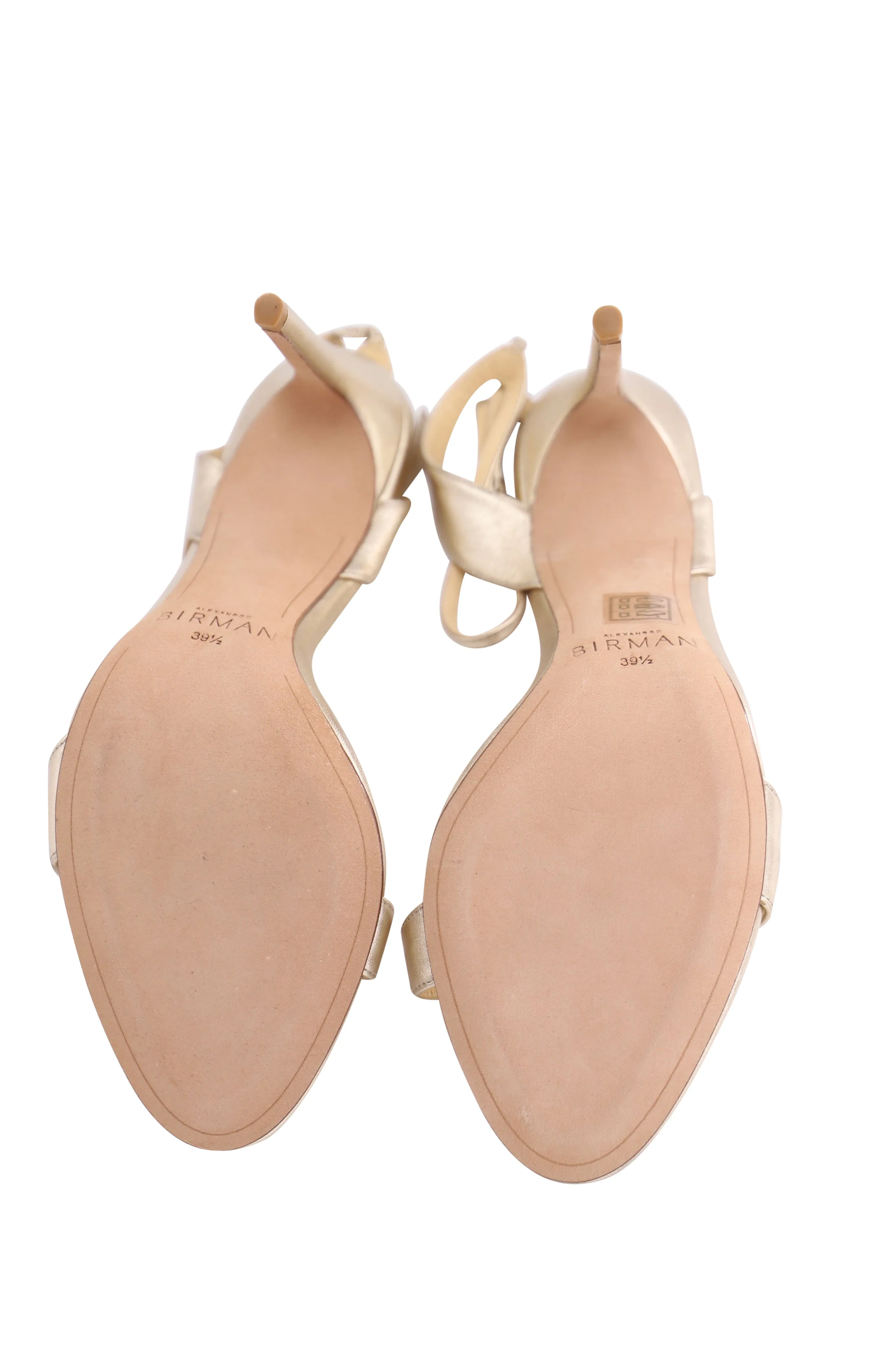 Alexandre Birman Willow 100 Heels in Metallic Gold  Leather