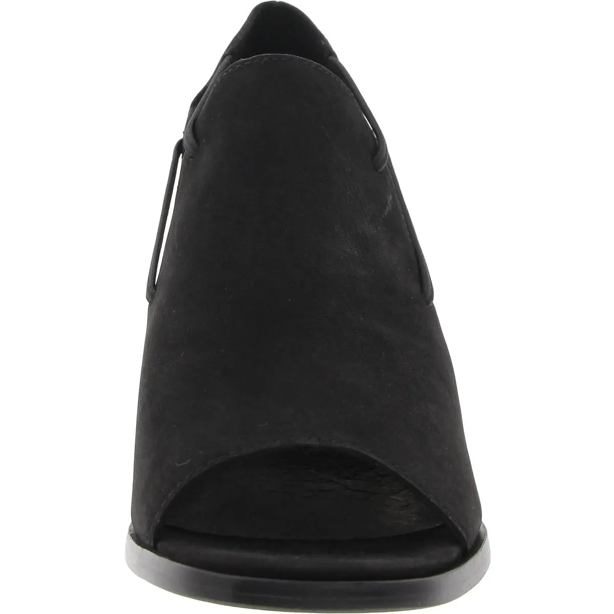 Alfie Womens Nubuck Open Toe Block Heels