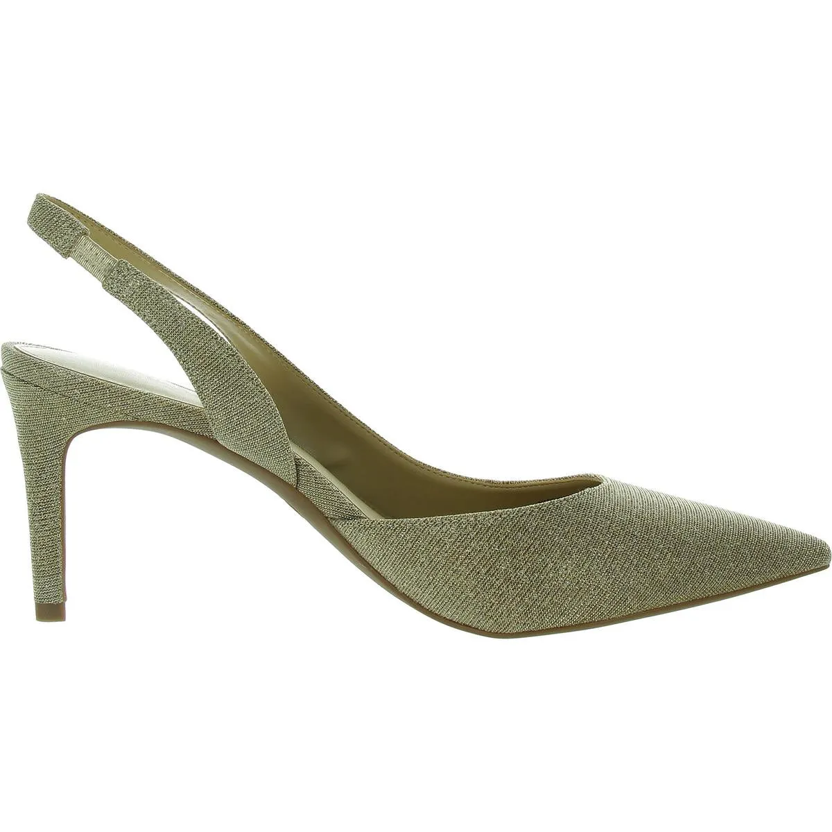 Alina Flex Sling Womens Glitter Canvas Slingback Heels
