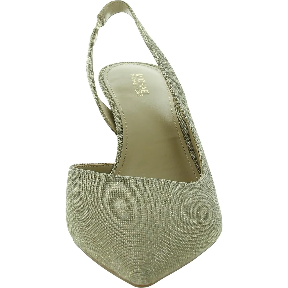 Alina Flex Sling Womens Glitter Canvas Slingback Heels