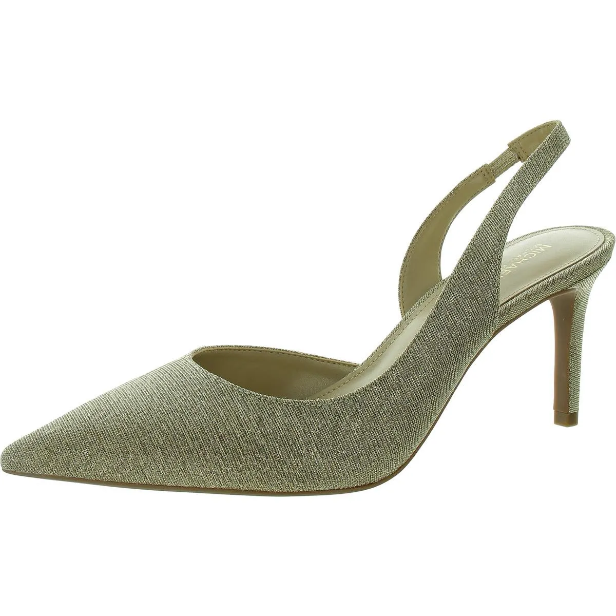 Alina Flex Sling Womens Glitter Canvas Slingback Heels