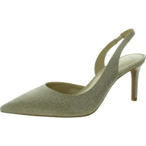 Alina Flex Sling Womens Glitter Canvas Slingback Heels