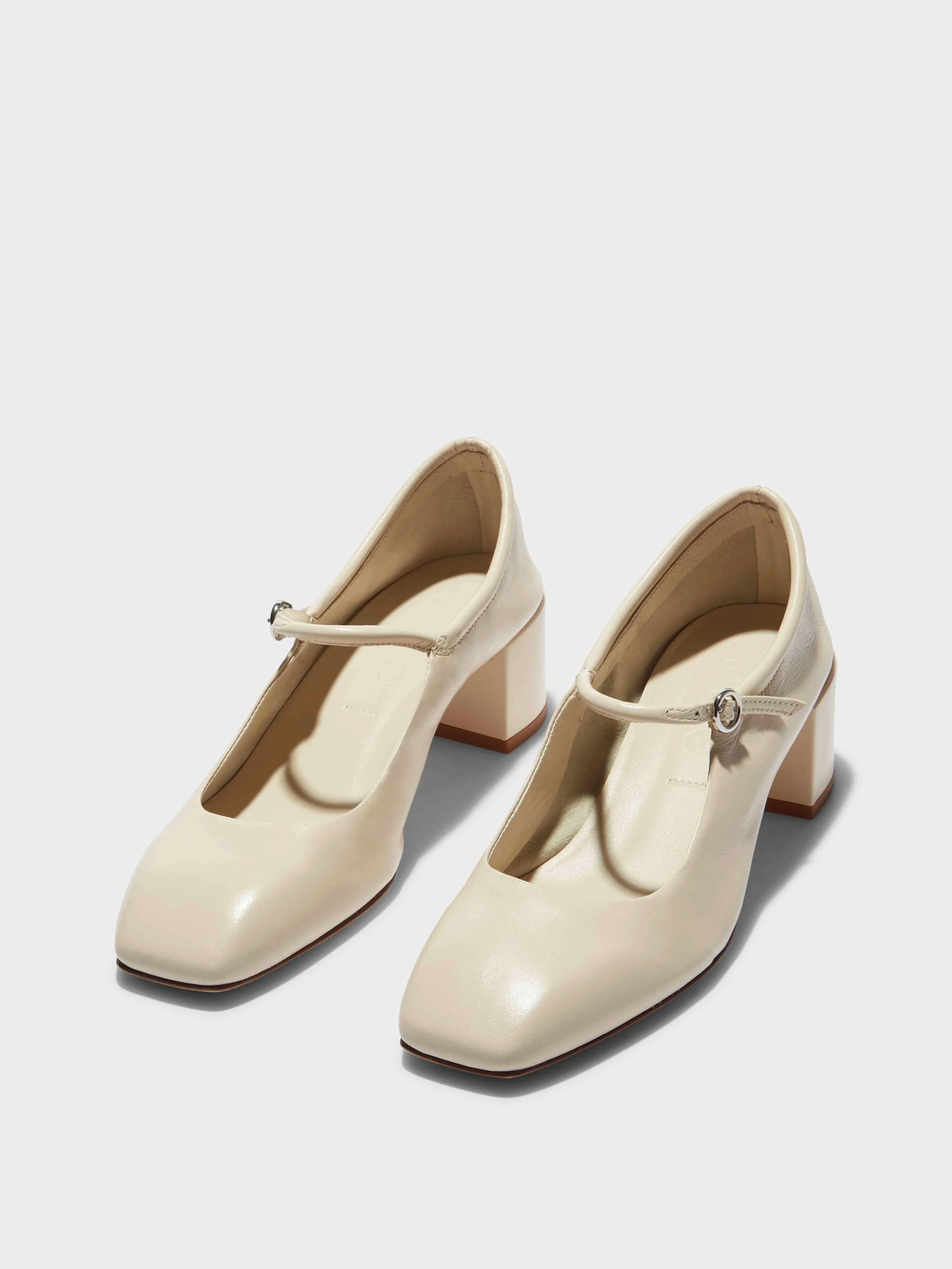 Aline Leather Mary-Jane Pumps