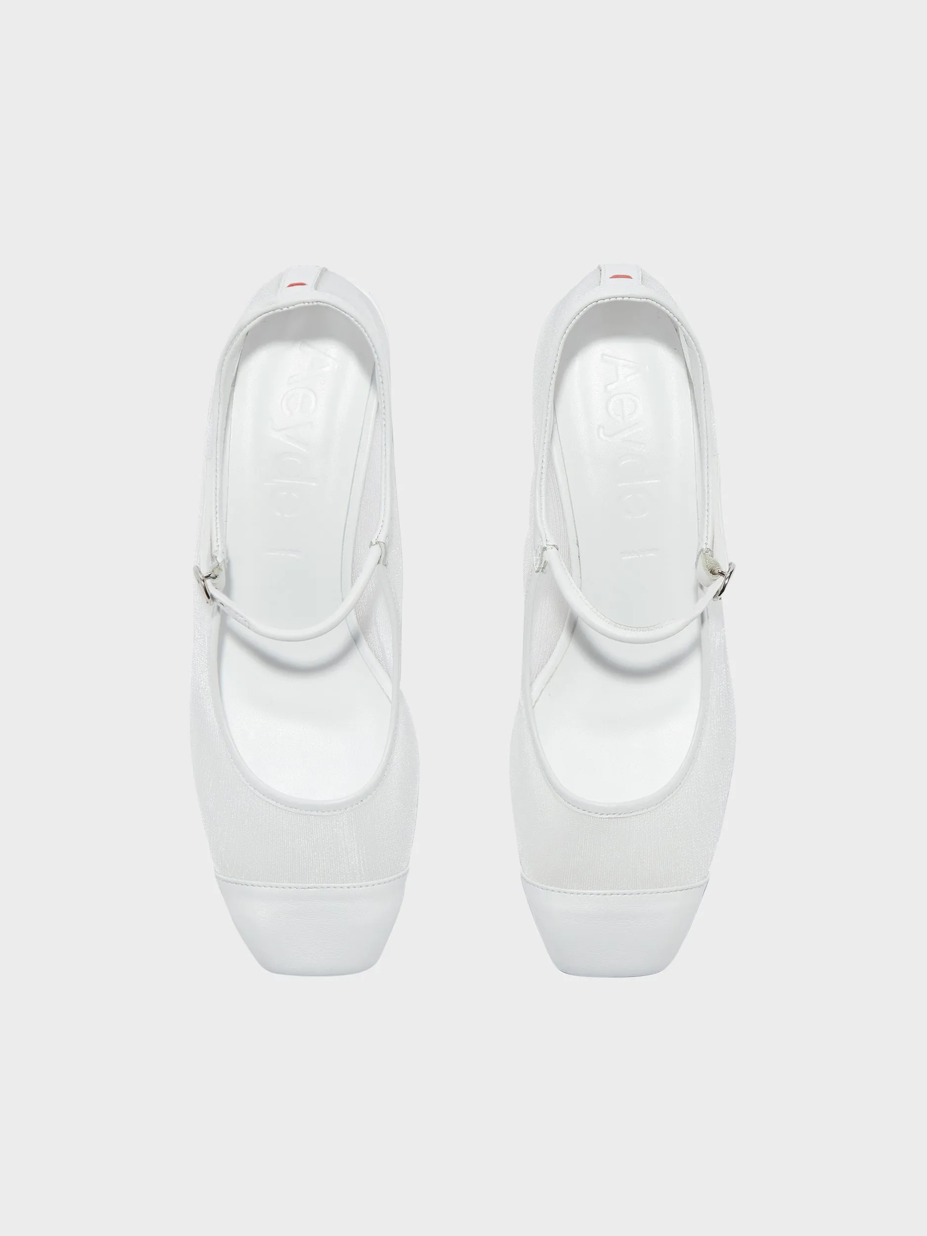 Aline Mesh Mary-Jane Pumps