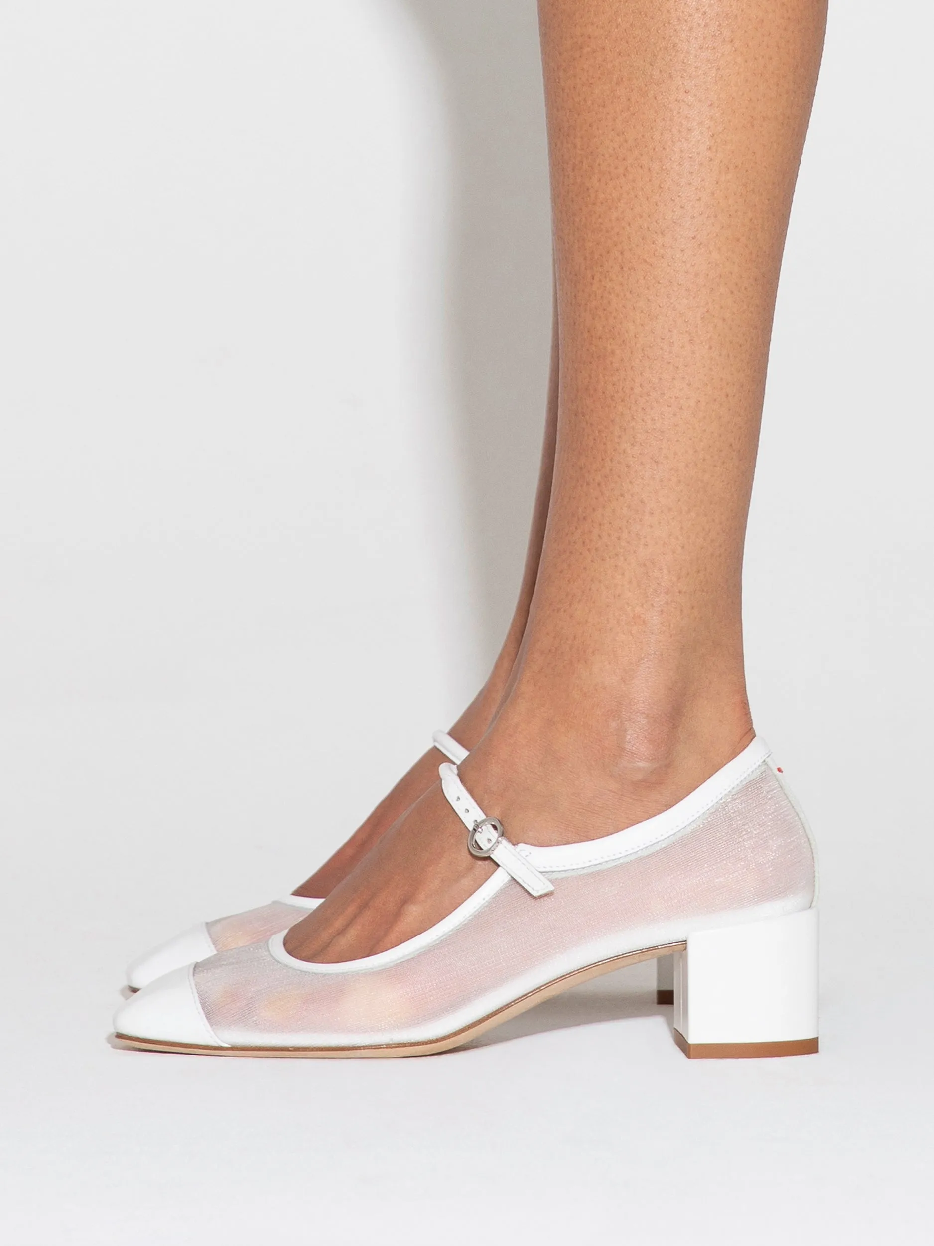 Aline Mesh Mary-Jane Pumps