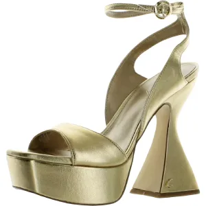 Alisa Womens Block Heel Platform Heels