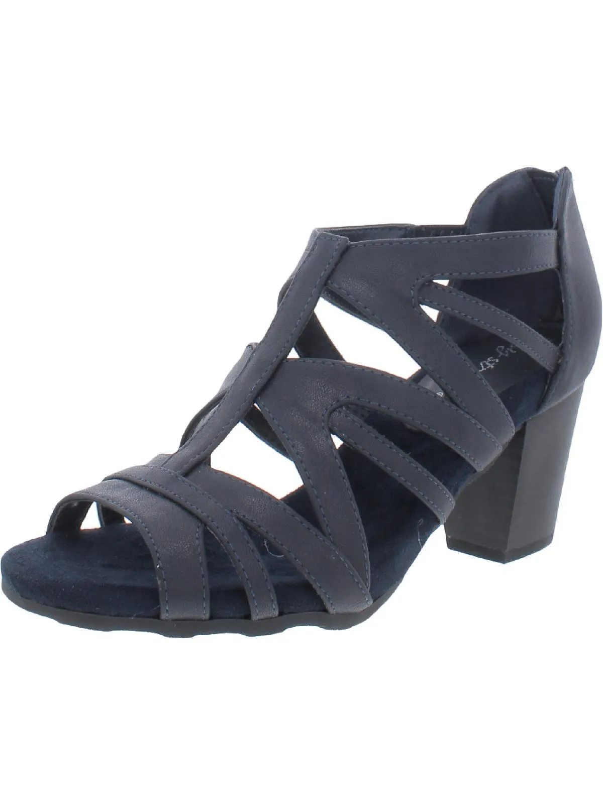Amaze Womens Faux Leather Open Toe Sandals Shoes
