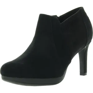 Ambyr Hope Womens Zipper Faux Suede Platform Heels