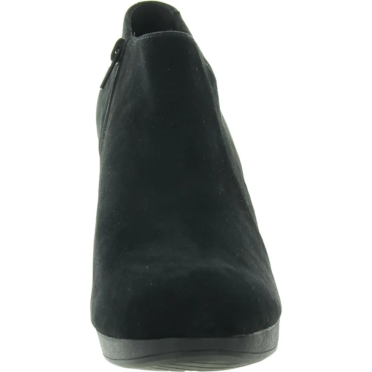 Ambyr Hope Womens Zipper Faux Suede Platform Heels