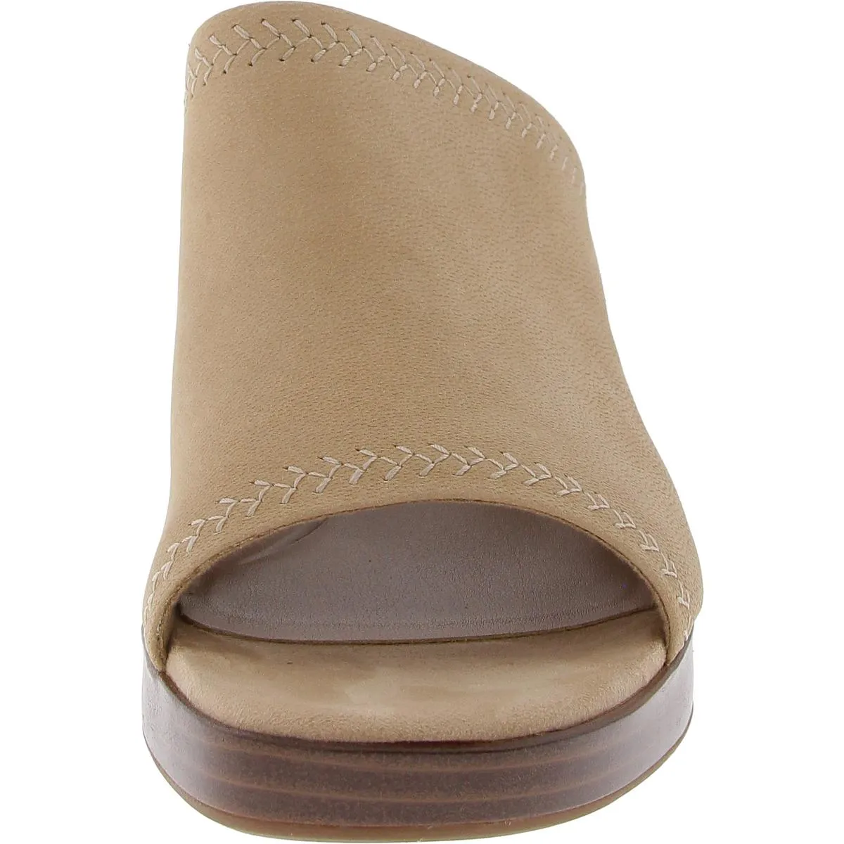 AMBYRLYNPARK Womens Embroidered Leather Block Heels