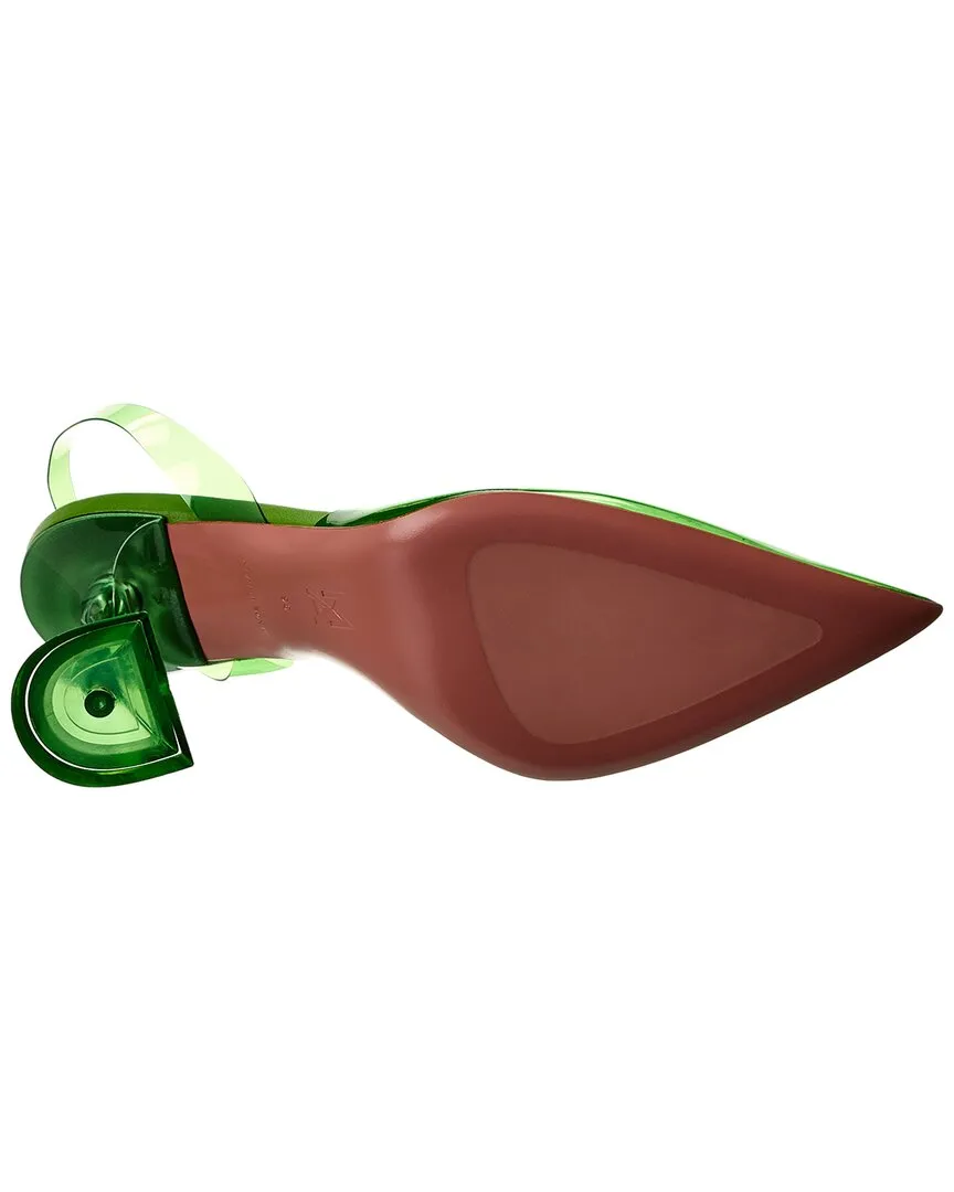 AMINA MUADDI Holli Glass Vinyl Slingback Pump