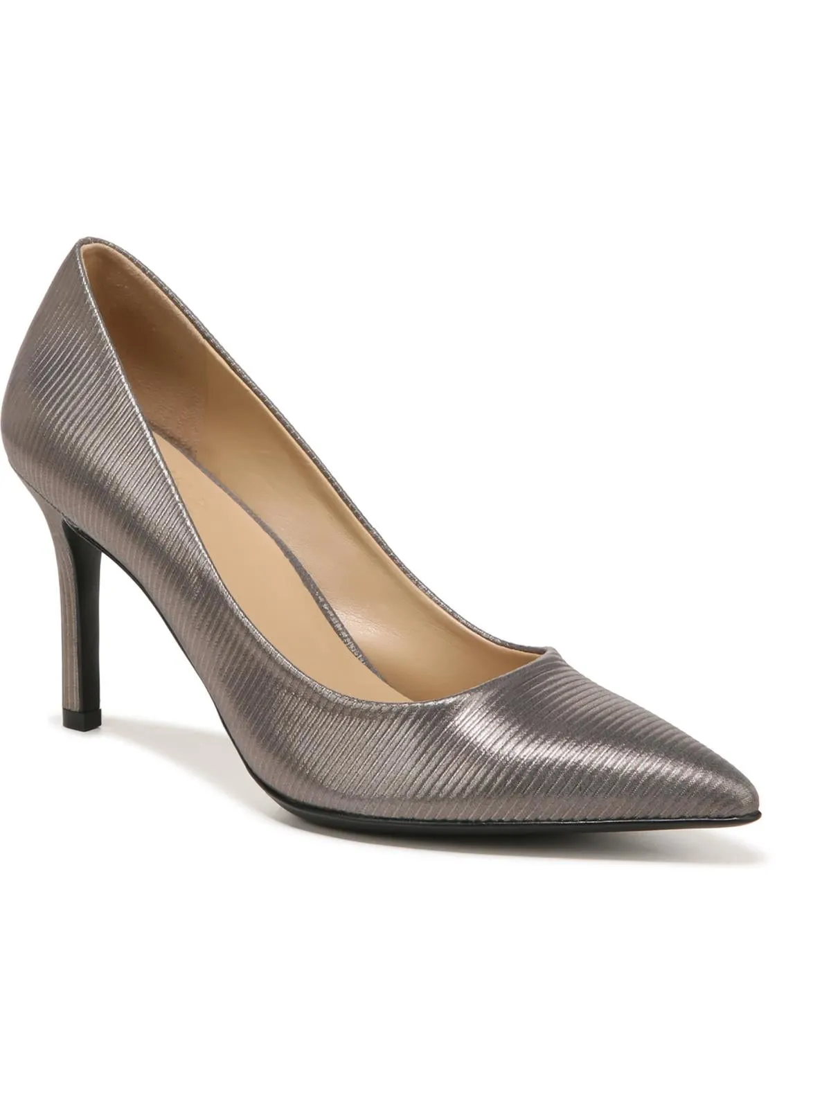 Anna Womens Metallic Pointed Toe Pumps