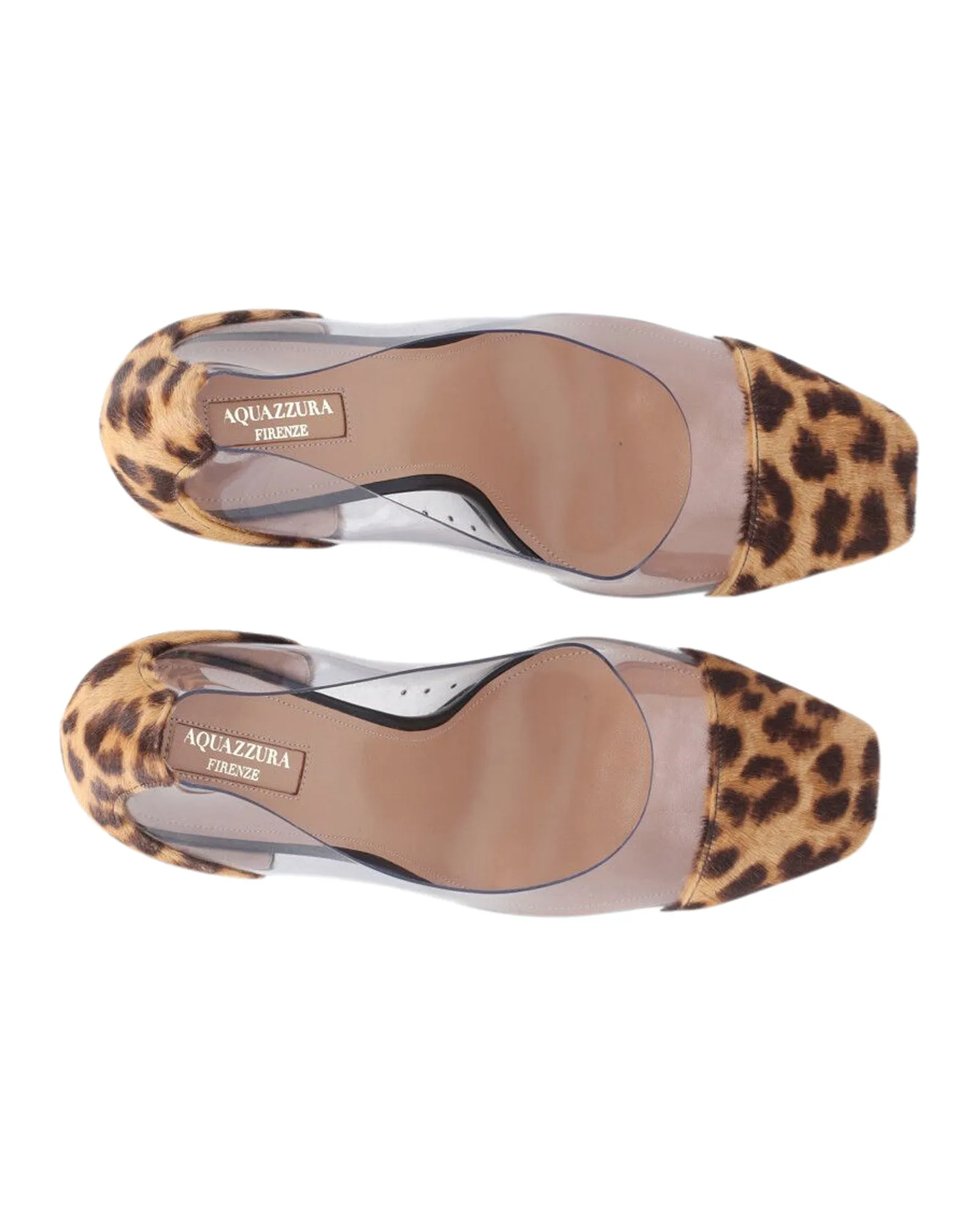 Aquazzura Optic 105 Pumps in Animal Print Ponyhair