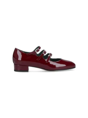 Ariana" Mary Jane Pumps  Bordeaux