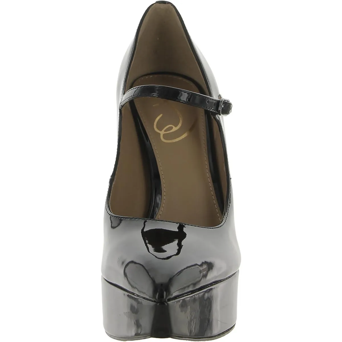 Arie Womens Patent Pointed Toe Platform Heels