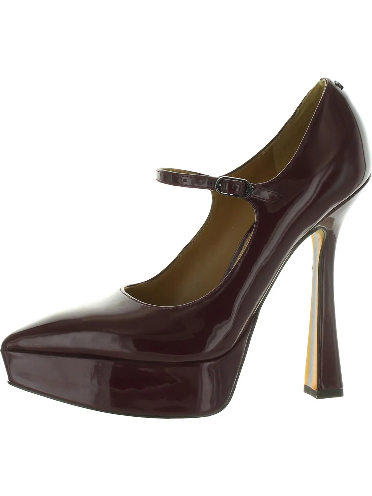 Arie Womens Patent Pointed Toe Platform Heels