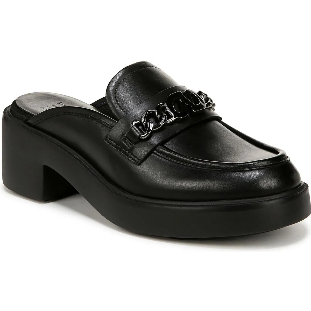 AYDEN Womens Belted Man Made Clogs