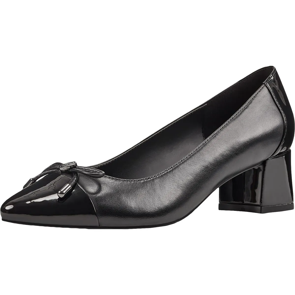 Azia Womens Suede Slip On Block Heels