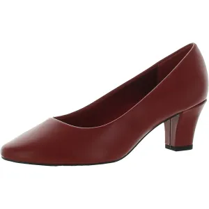 Ballar Womens Faux Leather Slip On Pumps