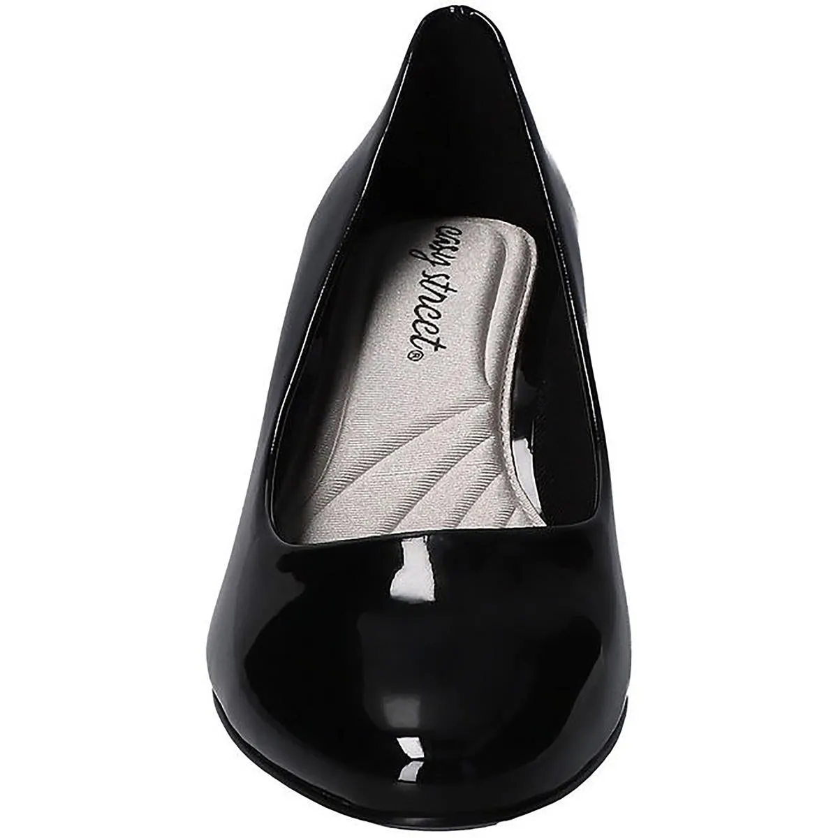 Ballari Womens Patent Almond Toe Pumps