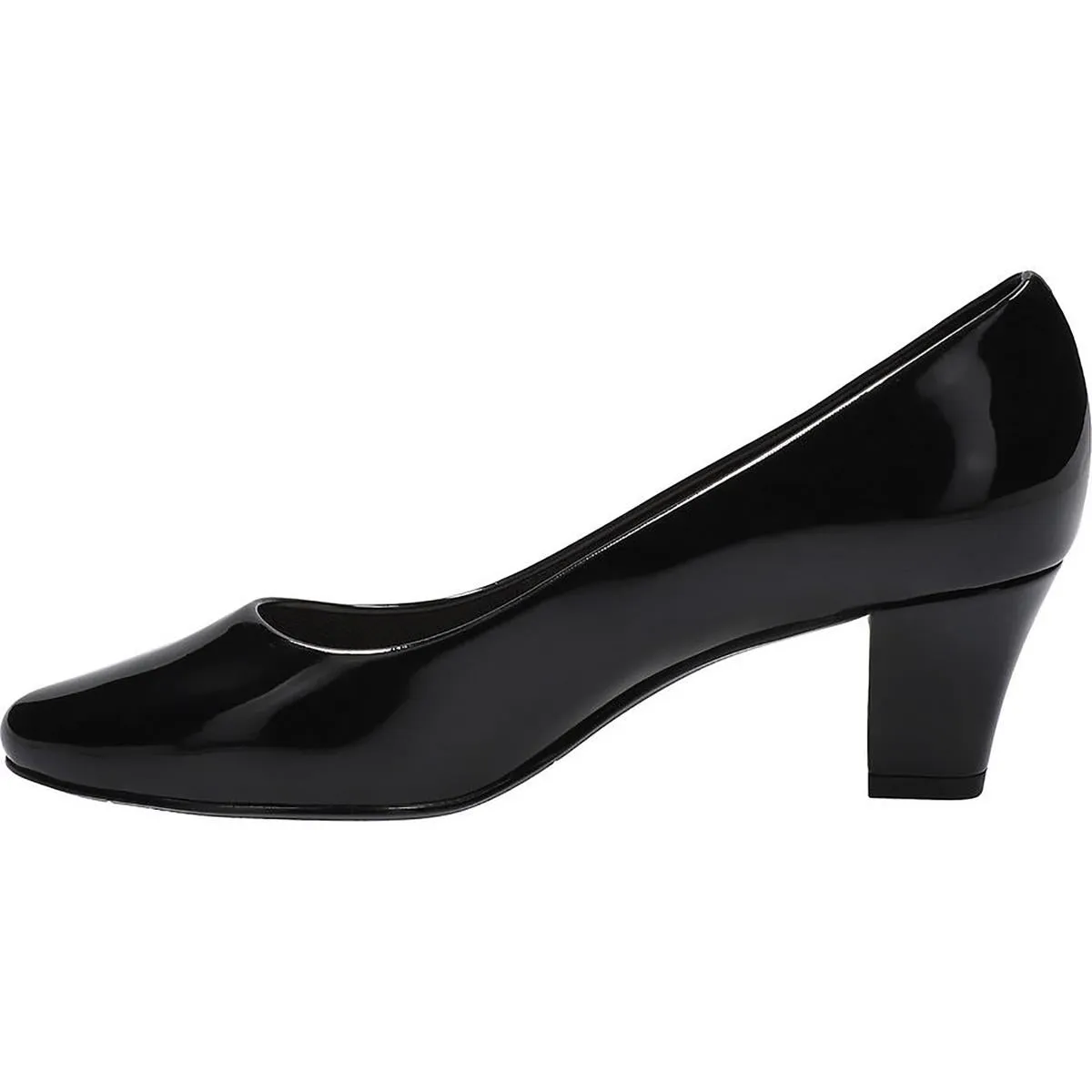 Ballari Womens Patent Almond Toe Pumps