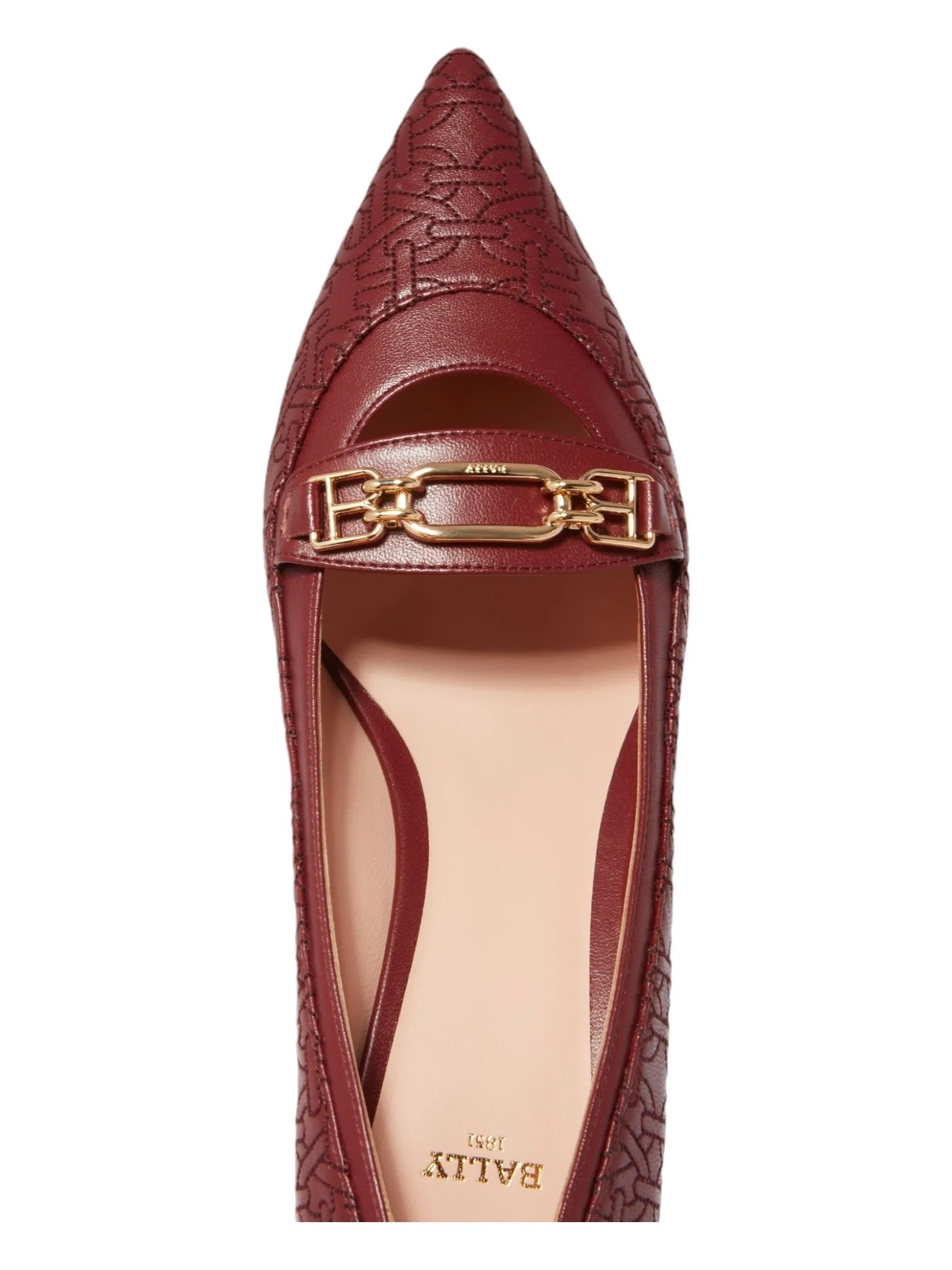 Bally Daika 6239464 Ladies Heritage Red Leather Pumps