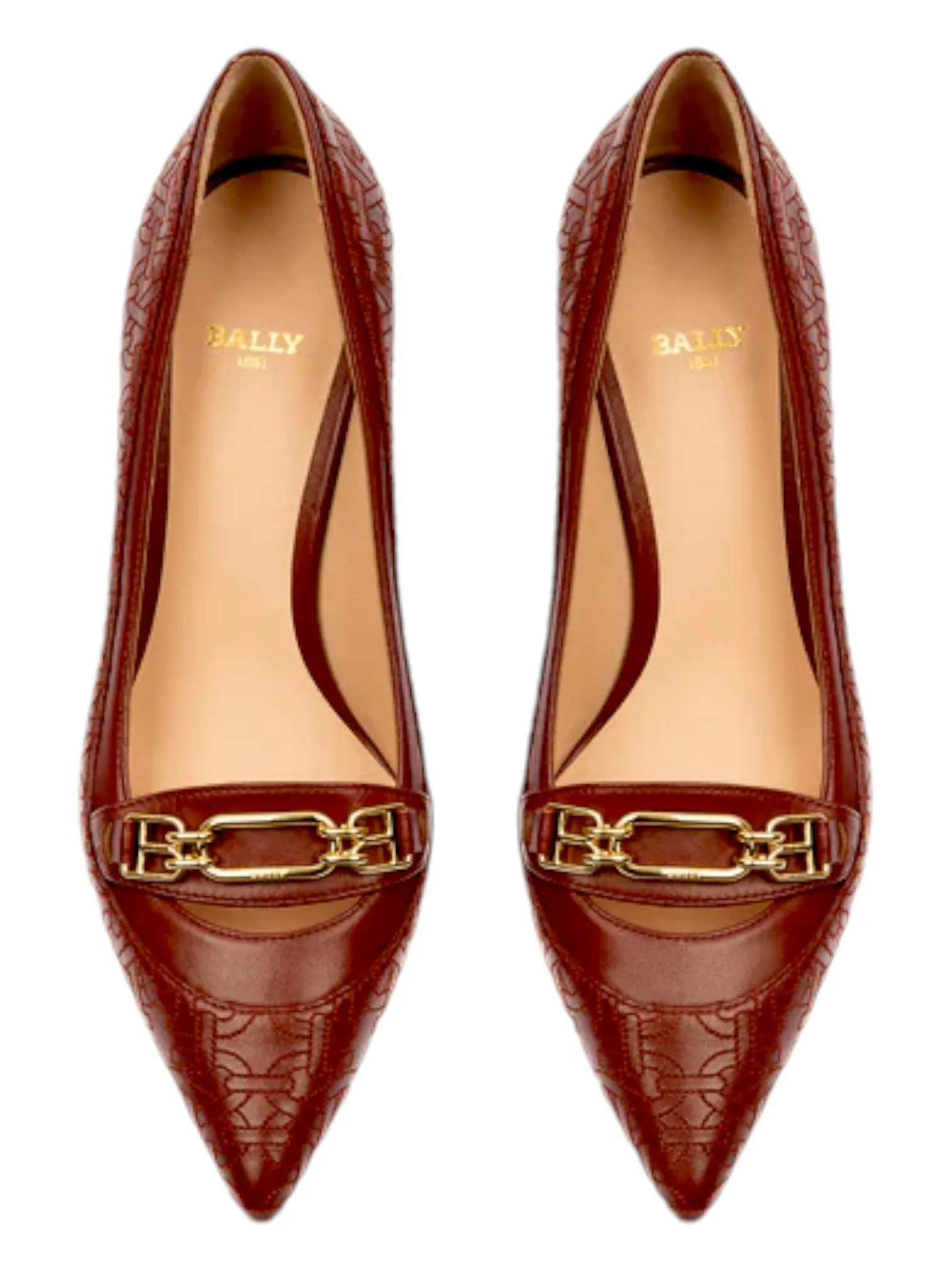 Bally Daika 6239464 Ladies Heritage Red Leather Pumps