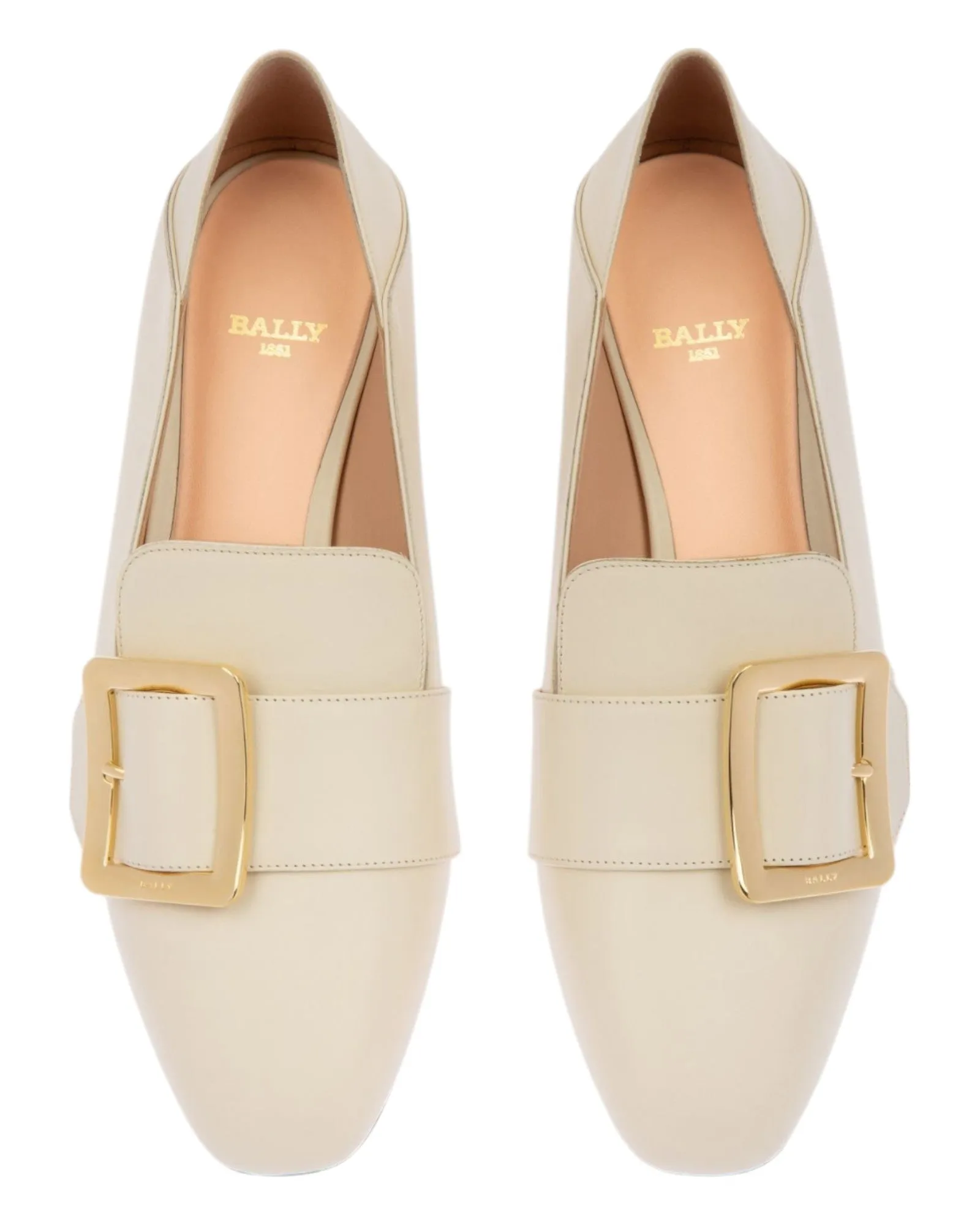 Bally Janelle 6225789 Women's Bone Calf Plain Leather Pumps