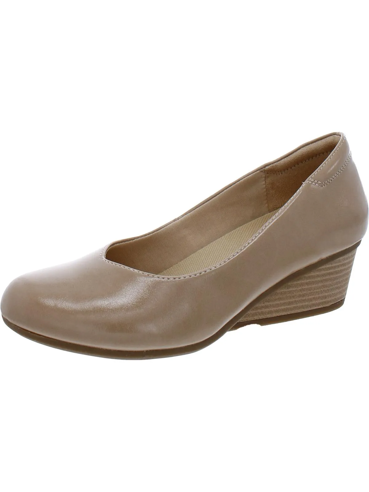 Be Ready Womens Comfort Insole Slip On Wedge Heels