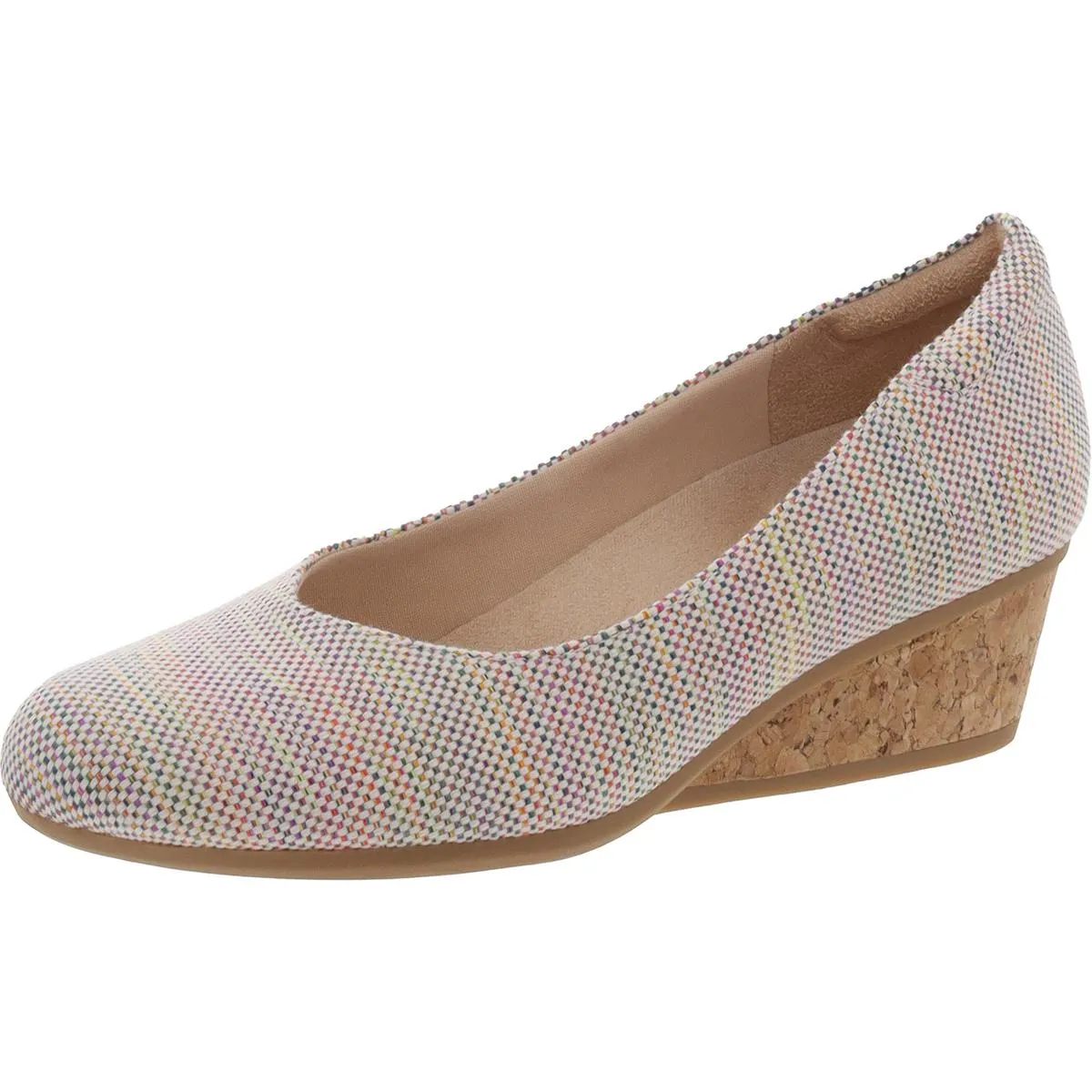 Be Ready Womens Comfort Insole Slip On Wedge Heels