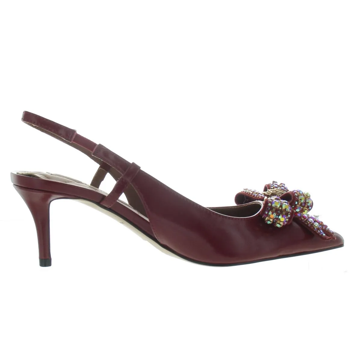 Belgravia Womens Pointed Toe Bow Slingback Heels