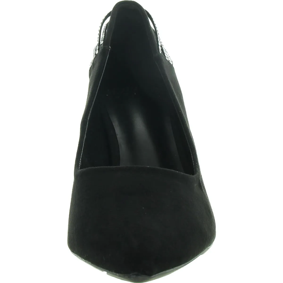 Betolda Womens Faux Suede Rhinestone Pumps