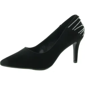 Betolda Womens Faux Suede Rhinestone Pumps