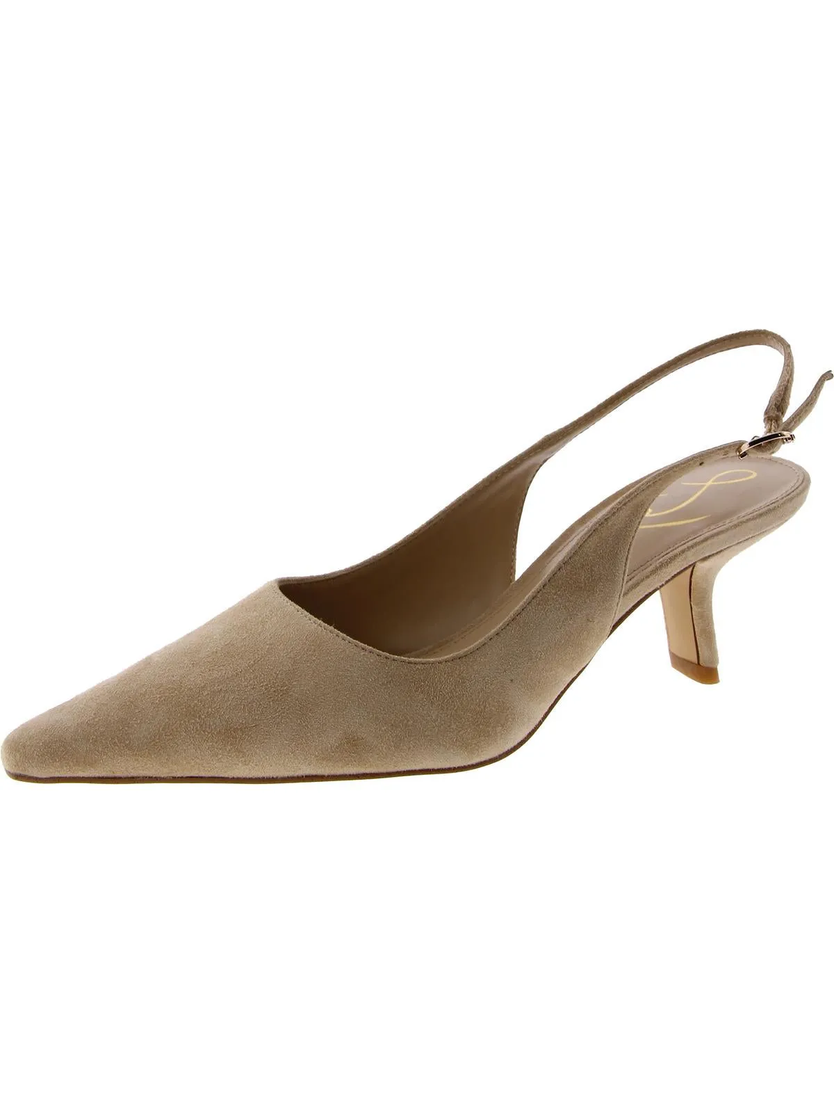 Bianka Womens Laceless Pointed Toe Kitten Heels