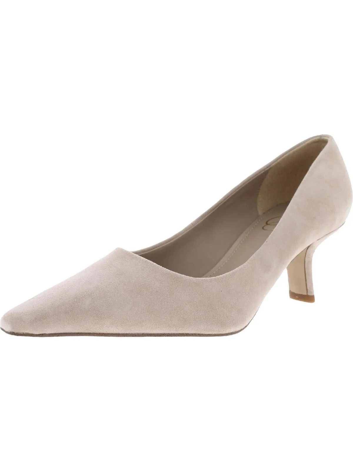 Bianka Womens Laceless Pointed Toe Kitten Heels