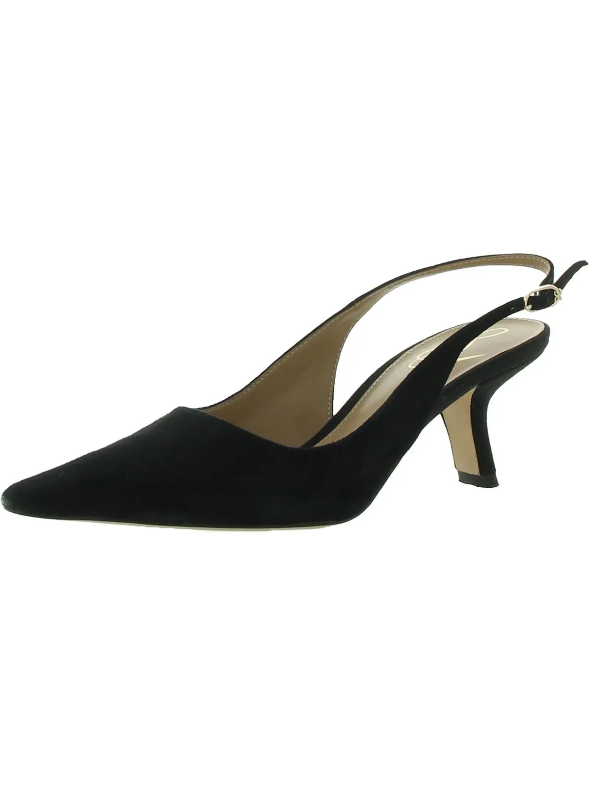 Bianka Womens Laceless Pointed Toe Kitten Heels