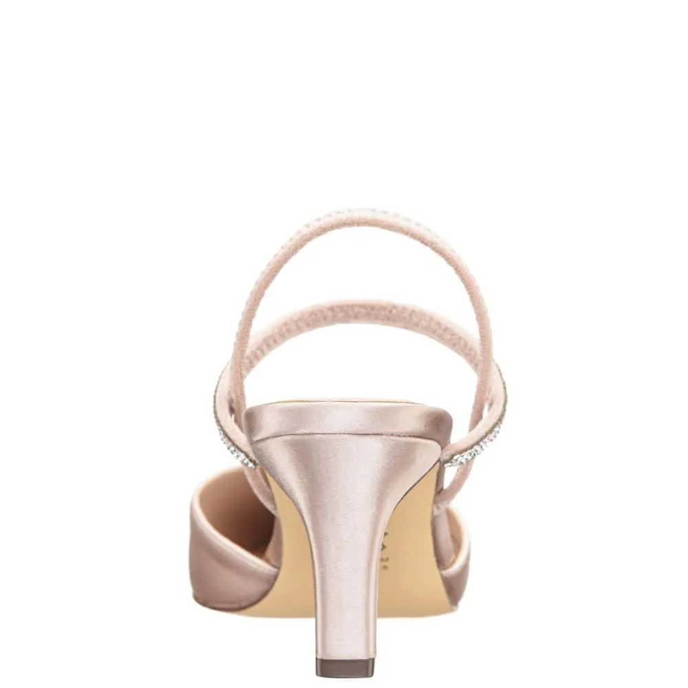 Billie Heel in Pearl Rose Satin
