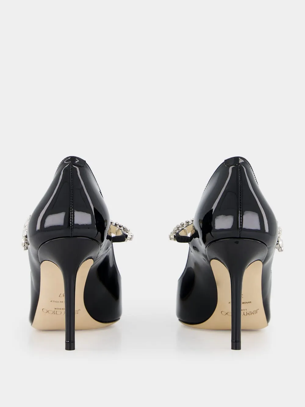 Black Patent Leather Bing Pumps