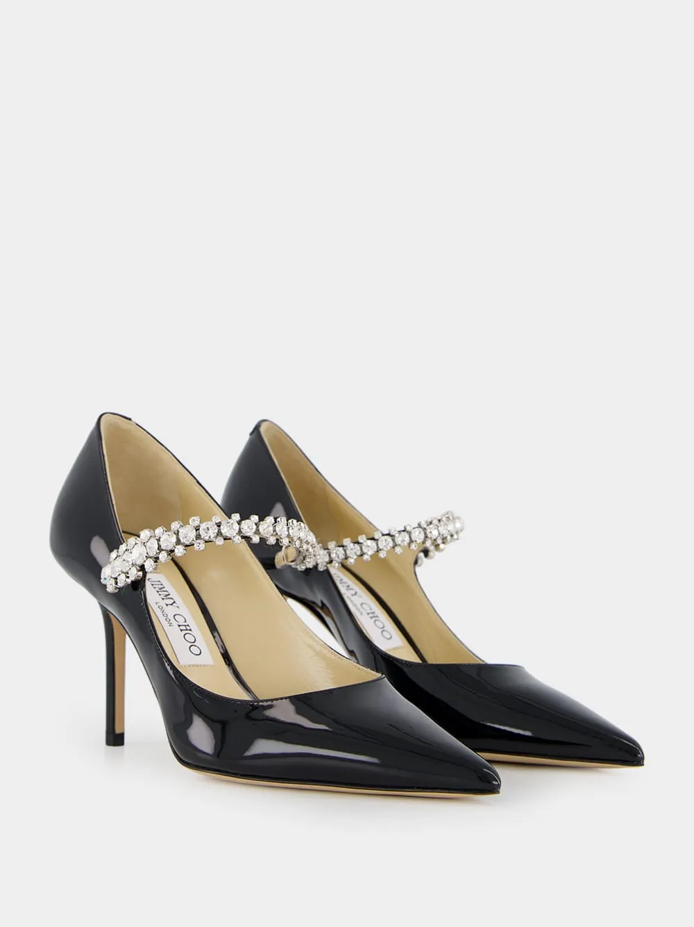 Black Patent Leather Bing Pumps